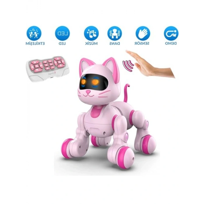 30 Fonksiyonlu Sesli ve Işıklı Programlanabilir Robot Köpek Oyuncağı