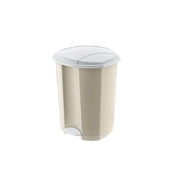 30 LT Kapasite Pedallı Çöp Kovası - Latte Renk