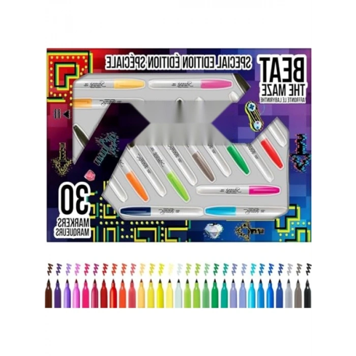 30lu Kutuda Kalıcı Markör Seti