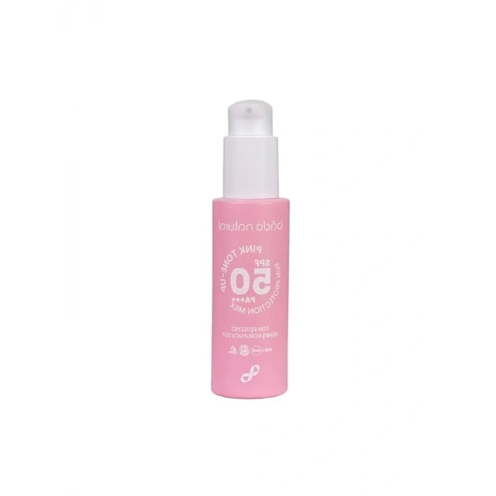30 ml Pembe Güneş Koruyucu Süt, Ton Eşitleyici ve Aydınlatıcı Etki