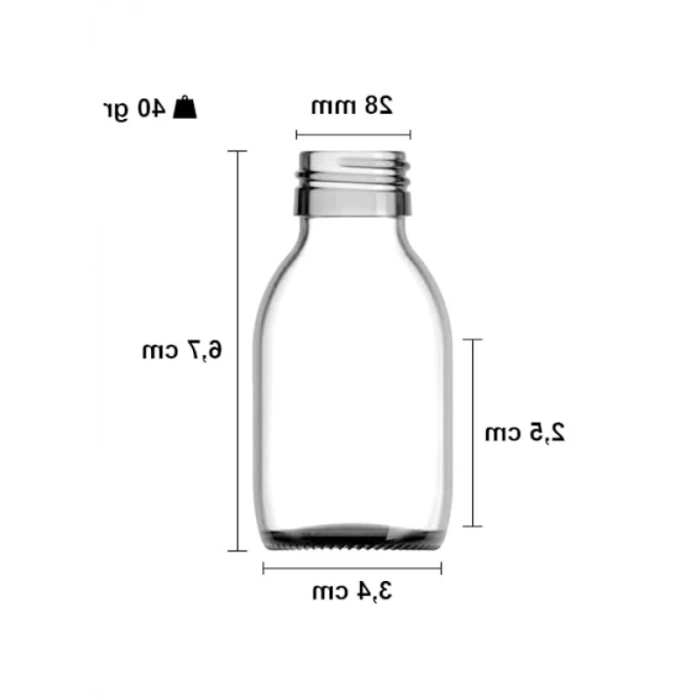 30 ml Sızdırmaz Kapaklı Şeffaf Cam Şişe (6 Adet)