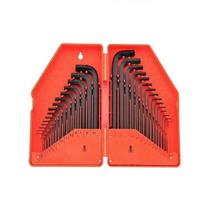 30 Parça Altıgen Anahtar Seti – Metrik ve Emperiyal Uzun Kol