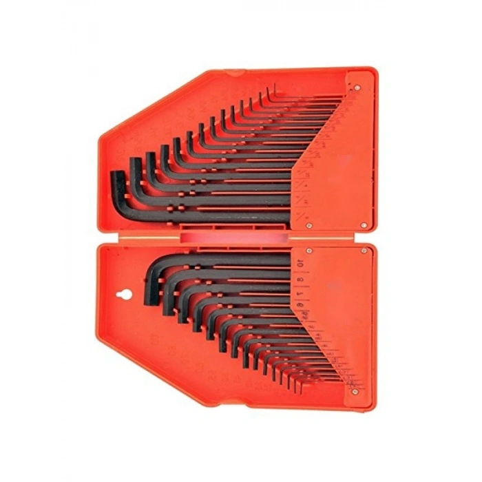 30 Parça Altıgen Anahtar Seti – Metrik ve Emperiyal Uzun Kol