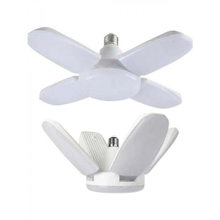 30 Watt 4 Kollu Pervane Led Ampul, Katlanabilir Tavan Lambası ile Enerji Tasarrufu