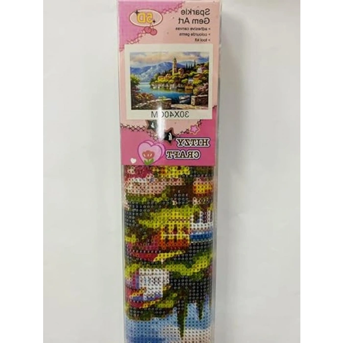 30 x 40 cm Ebatında 5D Yapışan Boncuk Mozaik Tablo