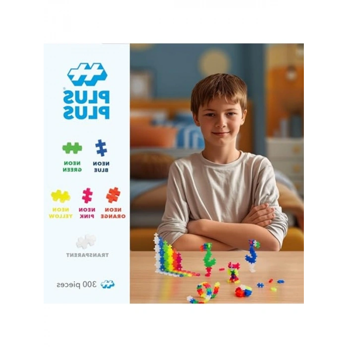 300 Elementli Mini Neon Klocki Seti, Eğlenceli İnşa Oyunları