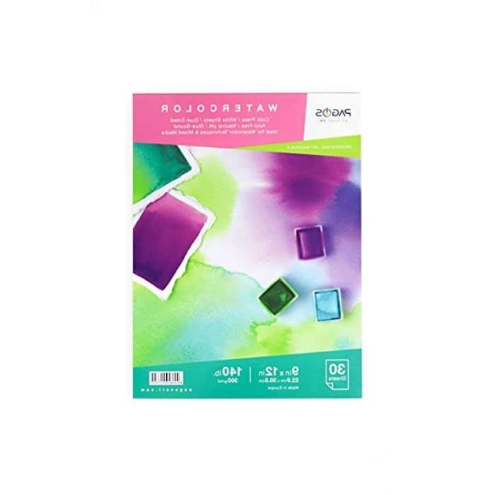 300 Gr 30 Yaprak Suluboya Defteri - Orta Doku