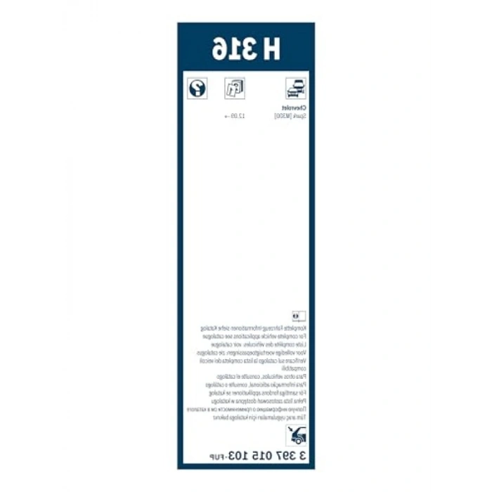 300 mm Arka Silecek Chevrolet Spark (2010 ve sonrası)