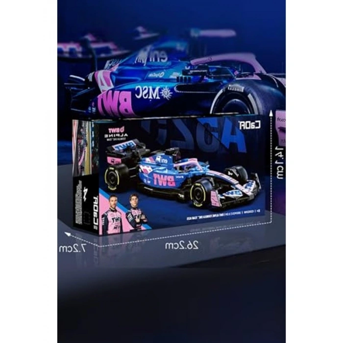 300 Parça 1/24 Ölçekli Formula Aracı Yapım Seti: Eğlenceli Modelleme