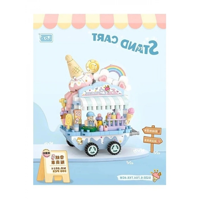 300 Parça Dondurma Temalı Oyun Blokları Seti