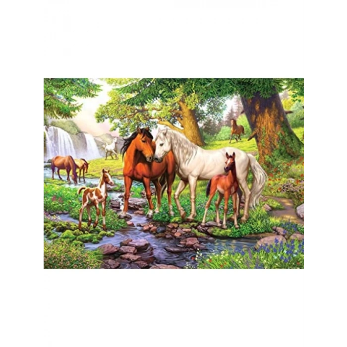 300 Parça Nehirde Atlar Temalı Puzzle