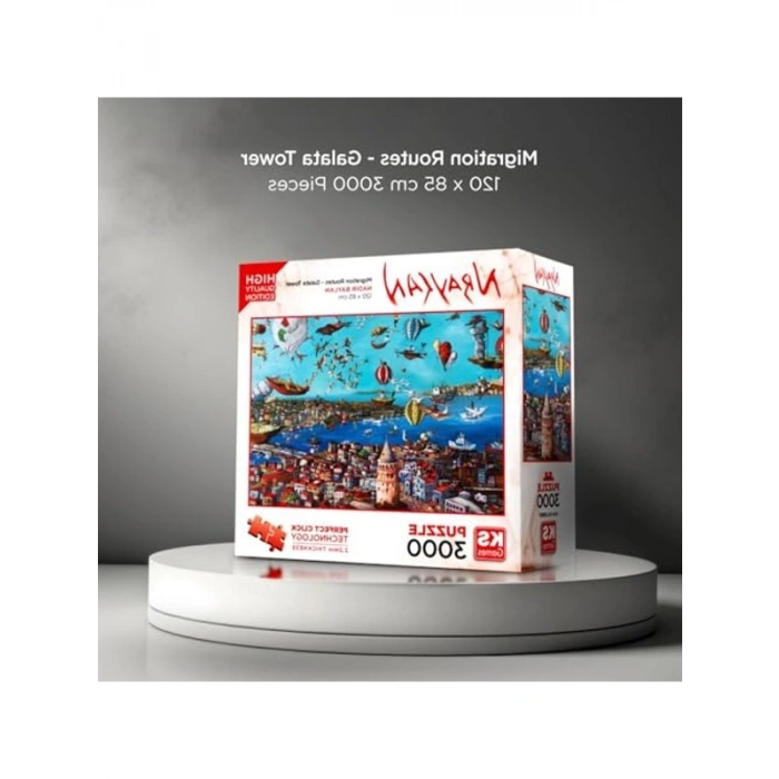 3000 Parça Galata Kulesi Temalı Puzzle ile Zihin Gelişimi