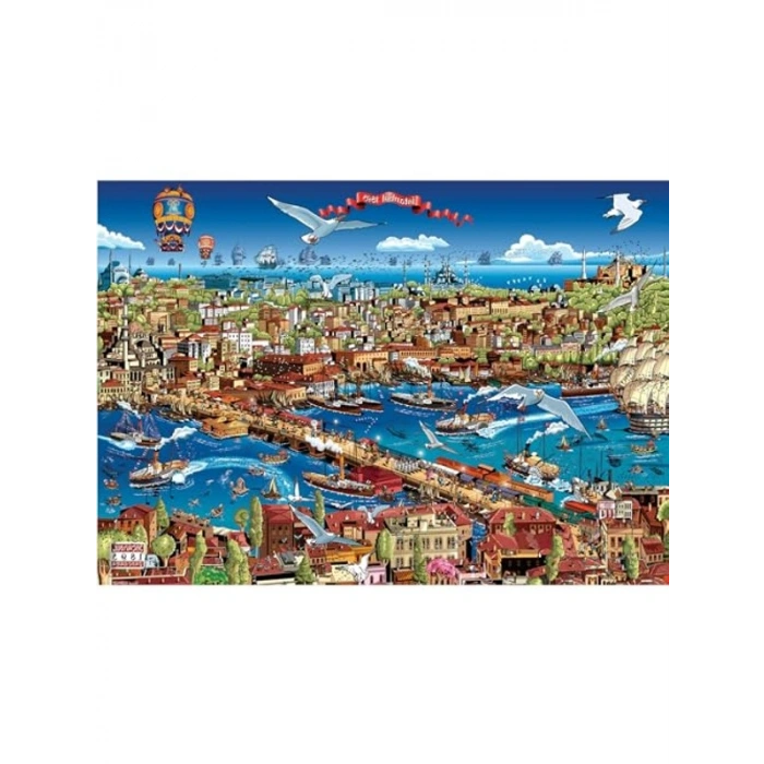 3000 Parça İstanbul Temalı Puzzle, Eğlenceli Zaman Geçirme