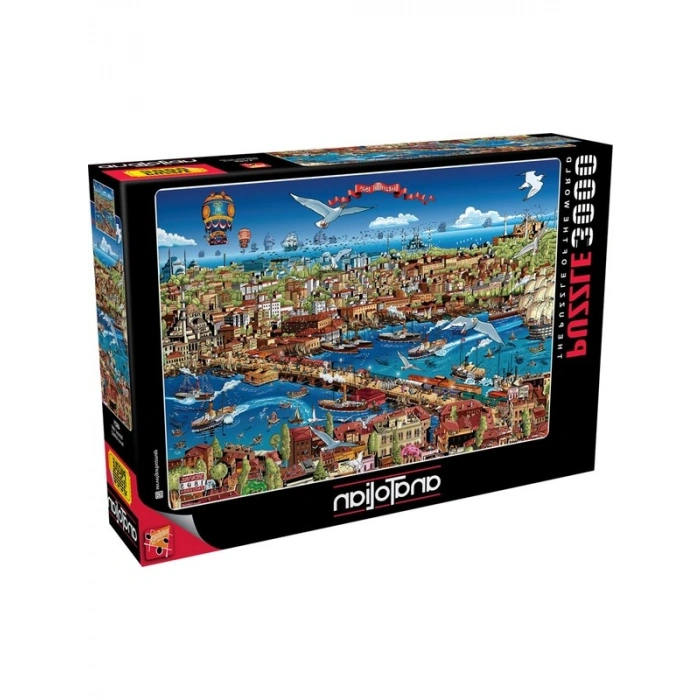 3000 Parça İstanbul Temalı Puzzle, Eğlenceli Zaman Geçirme