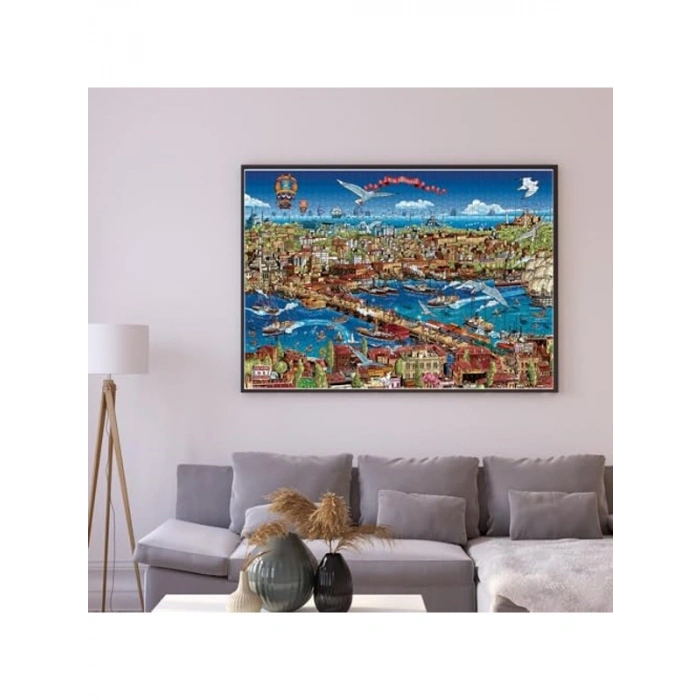 3000 Parça İstanbul Temalı Puzzle, Eğlenceli Zaman Geçirme