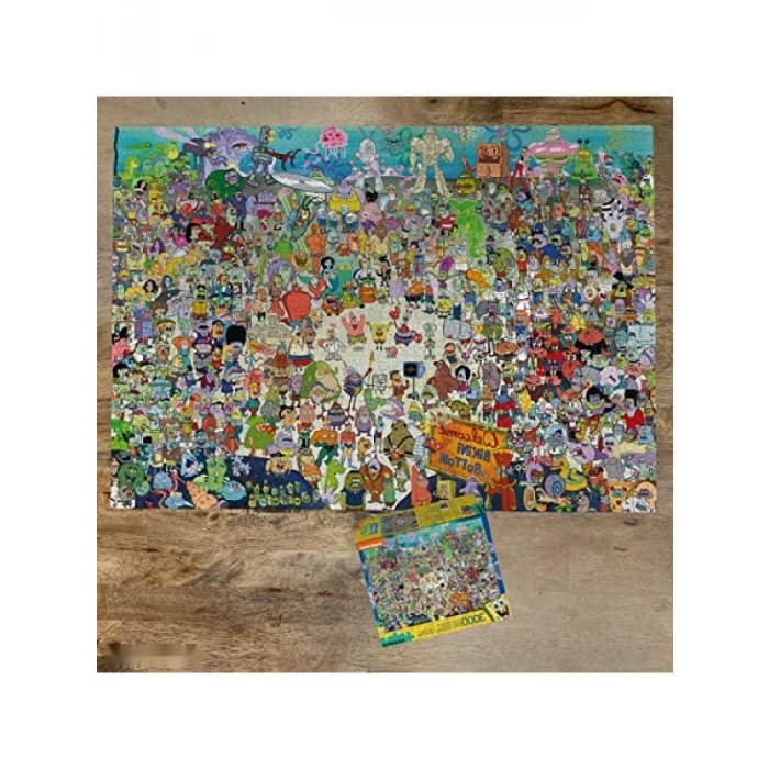 3000 Parçalı Renkli Sünger Bob Yapbozu