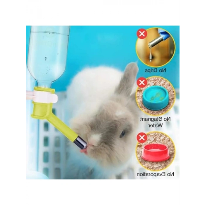 300ml Kapasiteli Sızdırmaz Evcil Hayvan Su Şişesi, Duvar Montajlı ve Pratik Tasarım