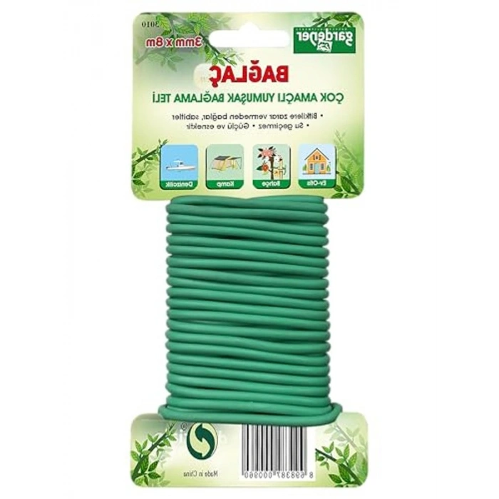 3010 Bağlaç, Çok Amaçlı Yumuşak Bağlama Teli - 3Mm X 8M