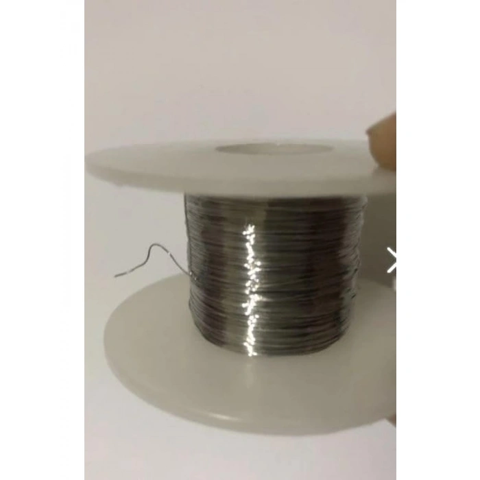 304 kalite paslanmaz çelik tel, taç teli, takı teli, arajman teli 030mm 100mt