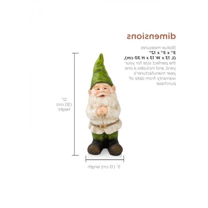 30,48 cm Uzunluğunda Katlanır Bahçe Cücesi - Eğlenceli Dekorasyon