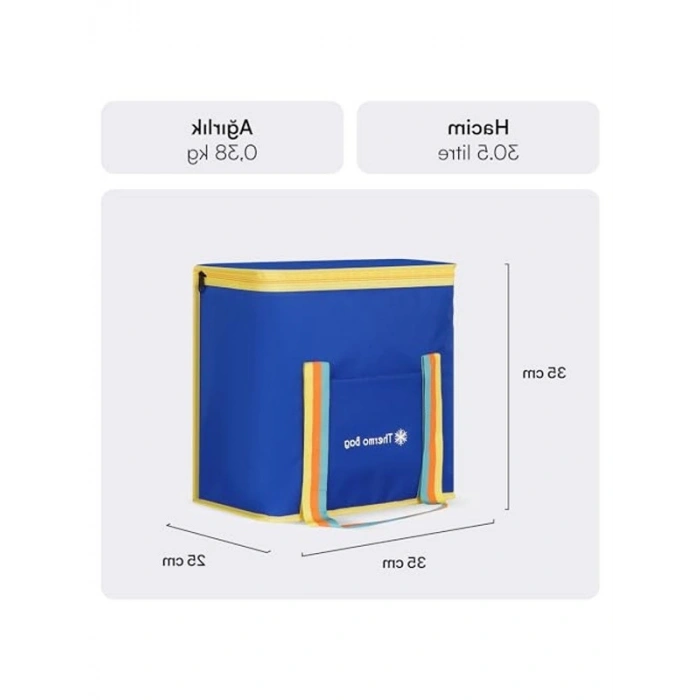 30.5 Litre Kapasiteli Termos Çanta, Taşınabilir ve Kullanışlı