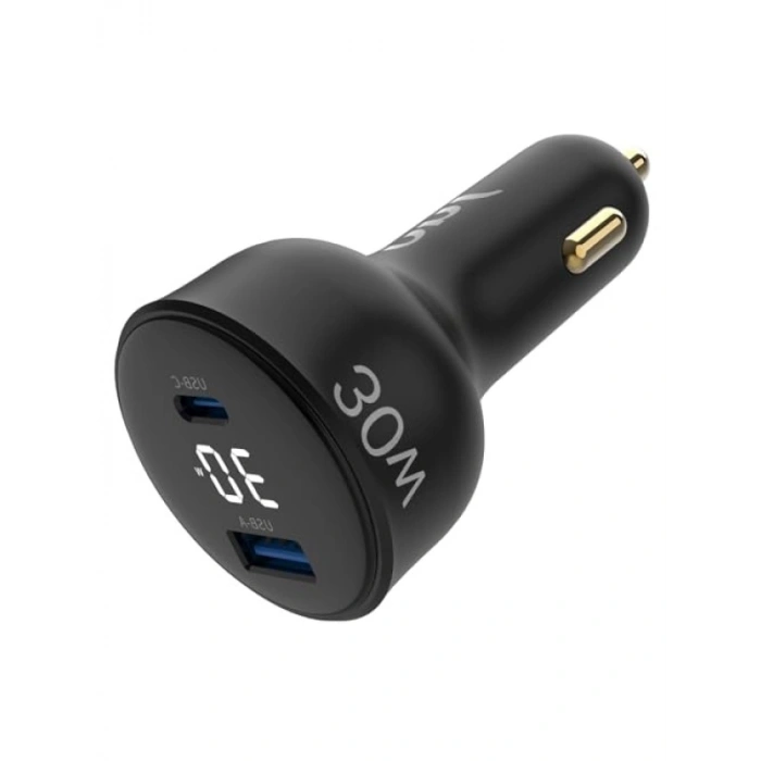 30W Hızlı Araç Şarj Aleti (Type-C + USB-A)