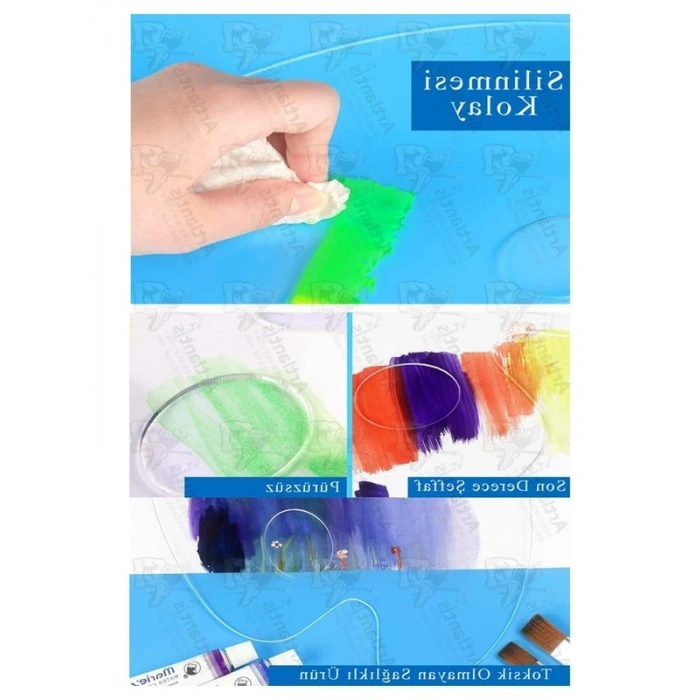 30x40 cm Boyutunda 3mm Kalınlığında Pleksi Resim Paleti, 2 Adet