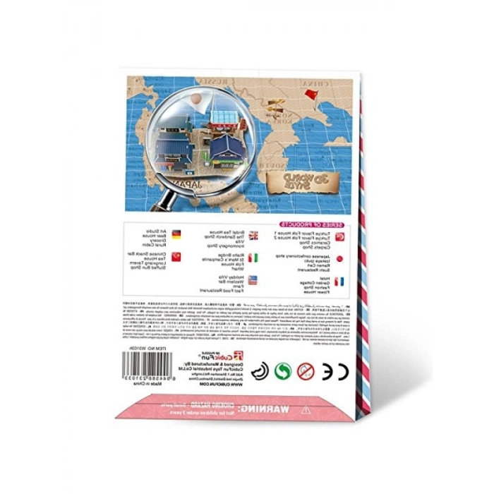 31 Parça Japon Seyyar Arabası 3D Puzzle Seti