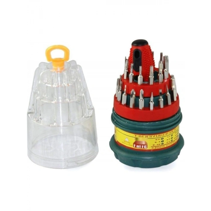 31 Parça Taşınabilir Hassas Tornavida Seti - Ergonomik Yumurta Tornavida