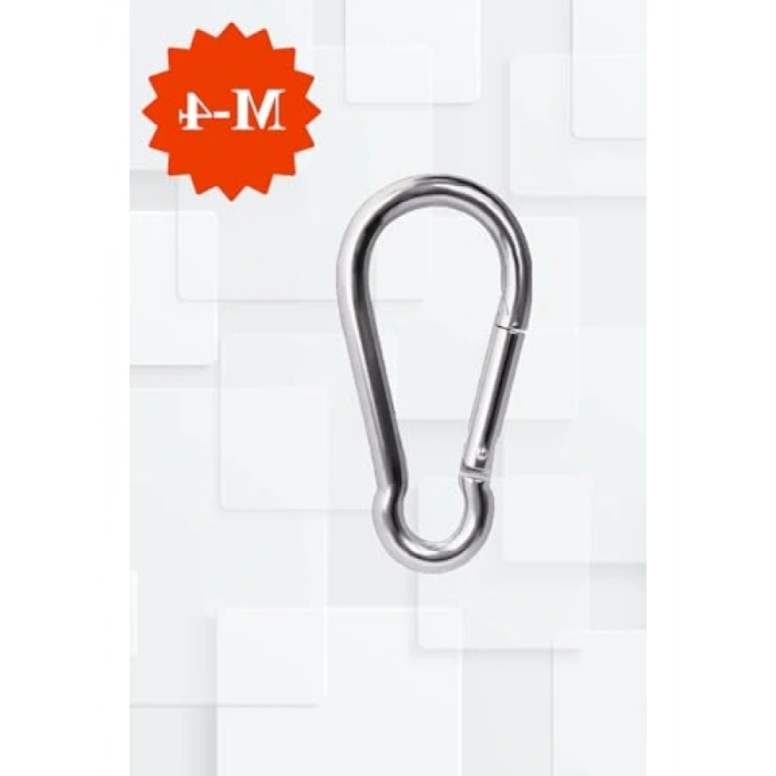 316 Paslanmaz Çelik M4 Karabina - 40x20x4 mm (10 ADET)