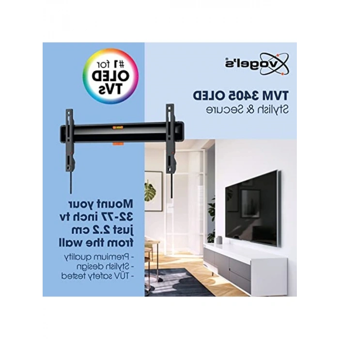 32-77 İnç Televizyonlar için 50 kg Taşıma Kapasiteli Duvar Askısı