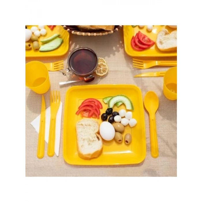 32 Parça Piknik Seti - Dayanıklı ve Renkli