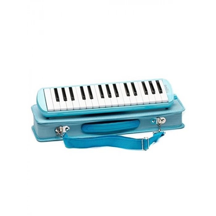 32 Tuşlu Özel Çantalı Melodika - Mavi