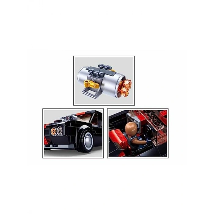 328 Parçalı Yarış Arabası Yapım Seti - 2N1 Modeli