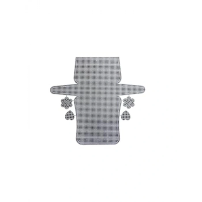 33 cm Beyaz Kanvas Çanta - Pratik ve Kullanışlı