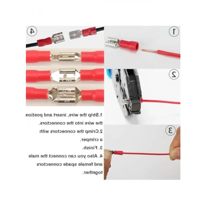330 Parça Sıkma Konnektör Seti - Çok Çeşitli Tipler