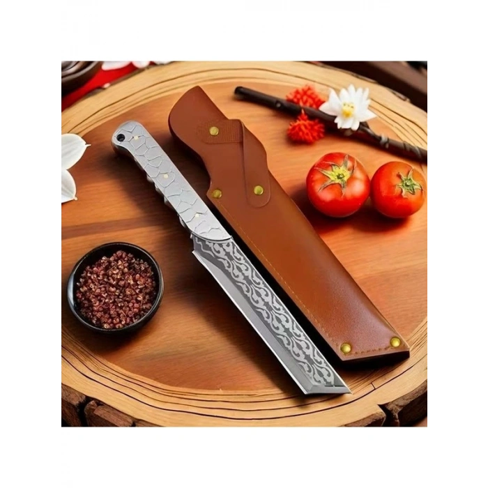 33.8 cm Paslanmaz Çelik Mutfak Bıçağı, Dayanıklı ve Çok Amaçlı