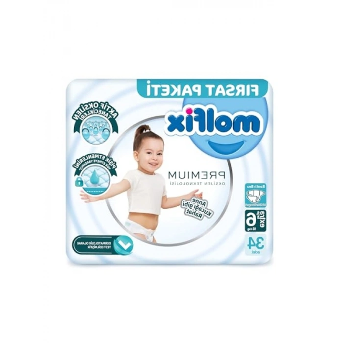 34lü Uzun Süreli Kullanım Sunan Bebek Bezi