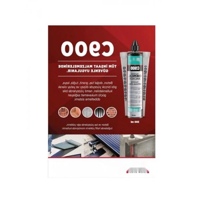 345ml Poliester Kimyasal Dübel - Beton ve Taş Yüzeyler için