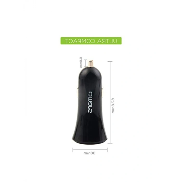 3.4A 17W Çift USB Çıkışlı Araç Şarj Cihazı