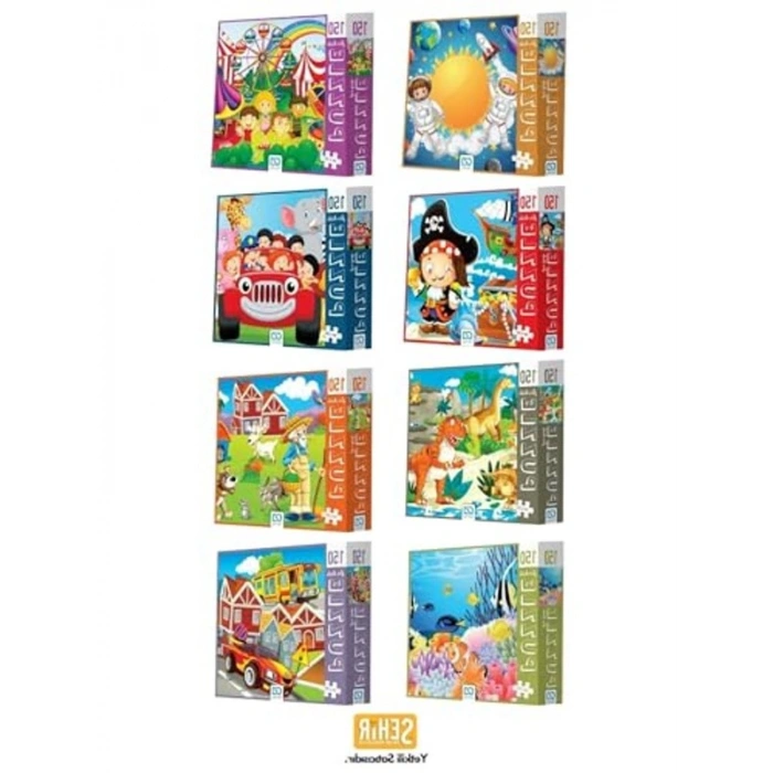 34x24 cm Uzay Temalı 150 Parça Çocuk Puzzle