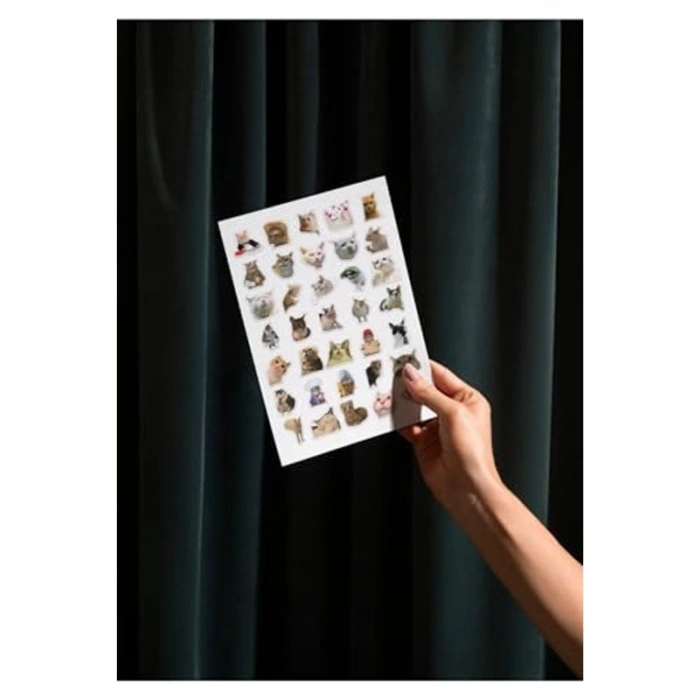 35 Adet Kedi Mood Sticker Seti - Ajanda ve Defterler için