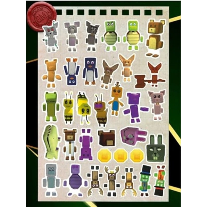 35 Adet Renkli ve Eğlenceli Çocuk Sticker Seti