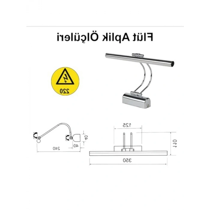 35 cm Flüt Led Aplik, Modern Aydınlatma Çözümü
