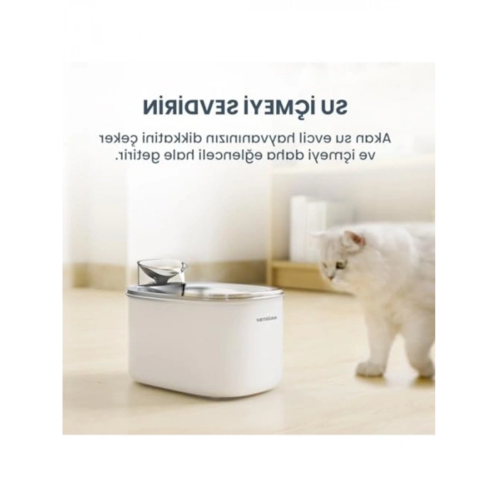 3.5 Lt Kapasiteli Otomatik Kedi Su Sebili, Ultra Sessiz Tasarım