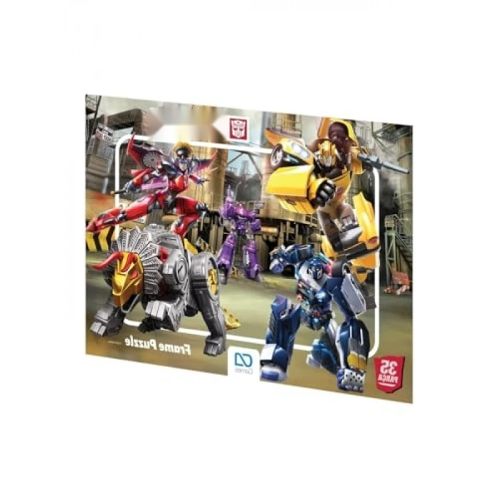 35 Parçalı Çerçeveli Çocuk Puzzle - Transformers Temalı