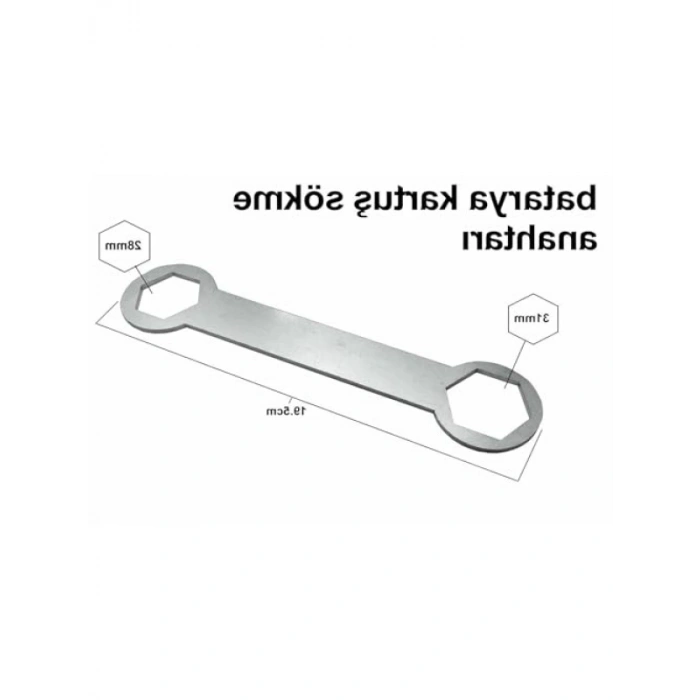 35 ve 40 mm Kartuş Sökme/Sıkma Anahtarı