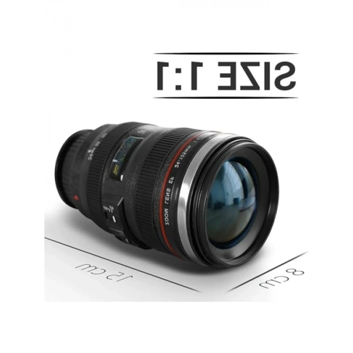 350 ml Kapasiteli Objektif Görünümlü Kahve ve Çay Termos Kupa