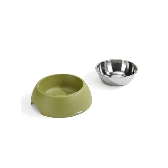 350ML Olive Renkli Eco Bamboo Mama Kabı, Sağlıklı