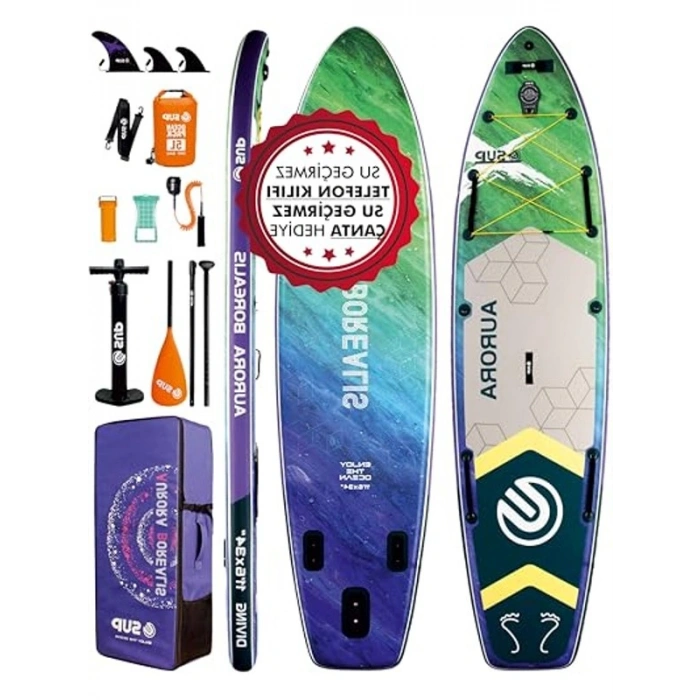 350x86x15 cm Şişme Sörf Tahtası Tam Set Sup Board